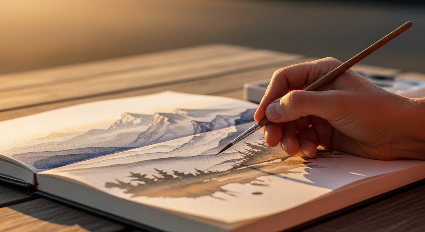 Рисование пейзажа